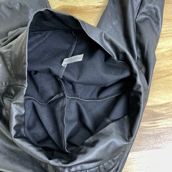 Commando Faux Leather Jogger Pants Small Black Womens Stretch Tapered - Picture 9 of 9